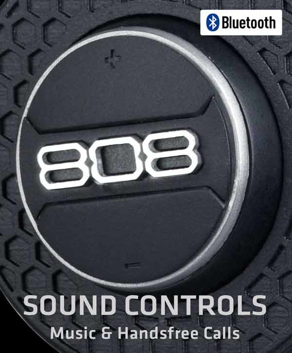 808 Shox BT bluetooth sound controls
