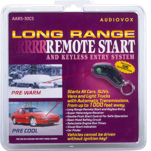 AARS30CS - Long range remote start and keyless entry system