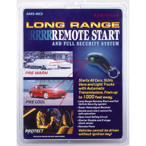 AARS40CS - Long Range Remote Start and Security System with Keyless Entry,
