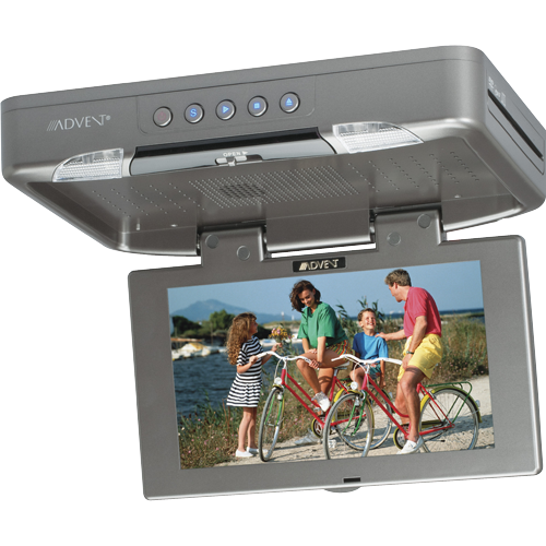 ADV8SF - Compact design, 8.5 inch LCD monitor with built-in side load DVD player in titanium finish