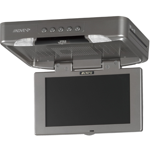 ADV8SF - Compact design, 8.5 inch LCD monitor with built-in side load DVD player in titanium finish