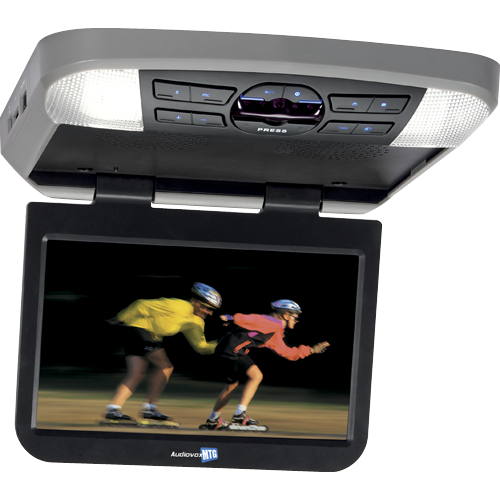 AVXMTG10UA - 10 inch widescreen LED backlit monitor / DVD player with built-in dome lights
