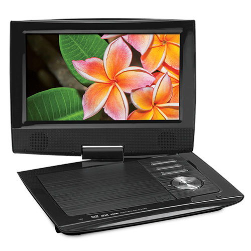 DS98A02 - 9" Swivel Portable DVD/Media Player Kit W/ Hi-Resolution Digital Display - (Black color)