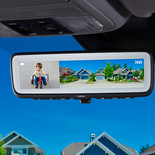 GENFDMHL2LN - Gentex Full Display Auto-Dimming Rearview Mirror with HomeLink