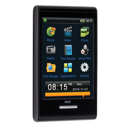 M7208 - 8GB MP3 and video player with 2.8-inch touchscreen display