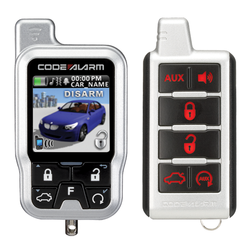 PROCOMP - Long range (up to 1 mile) vehicle security, remote start and keyless entry system with two-way confirming OLED transmitter