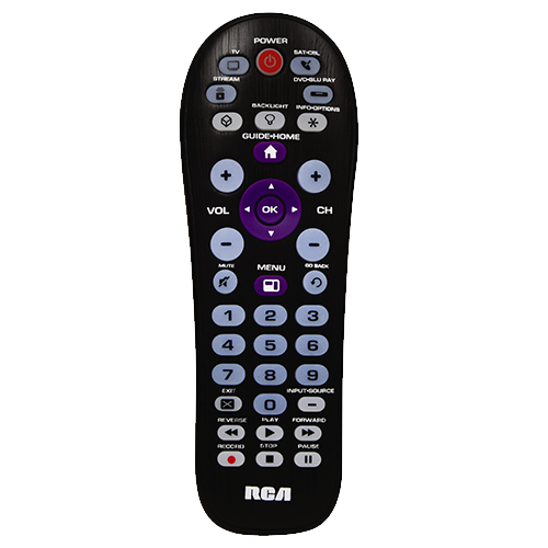 RCR414BHE - 4-Device Universal Remote-Streaming Player Compatible (Black)