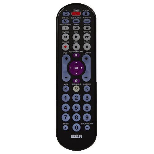RCRBB05BHZ - 5-Device Universal Remote-Streaming Player & Sound Bar Compatible