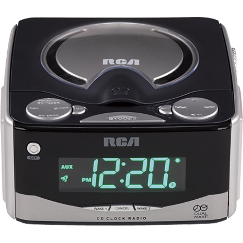 RP5610 - Dual wake CD clock radio with audio line in