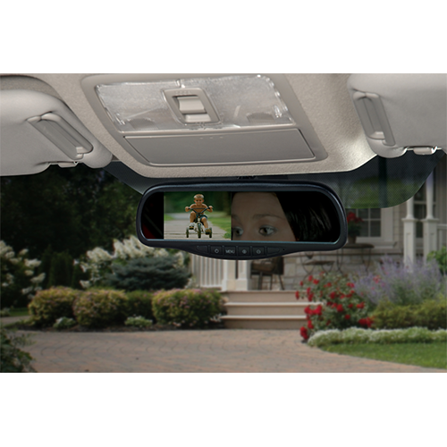 RVM100 - Universal rear-view mirror with 4.3" back-up monitor