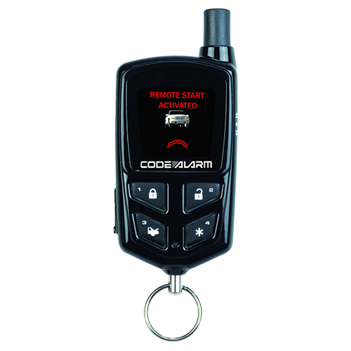 SRT9000 - Remote start, vehicle security and keyless entry system with advanced two-way OLED transmitter