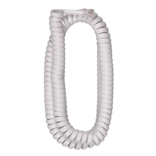 TP282WR - 25 Foot Handset Coil Cord in White Color